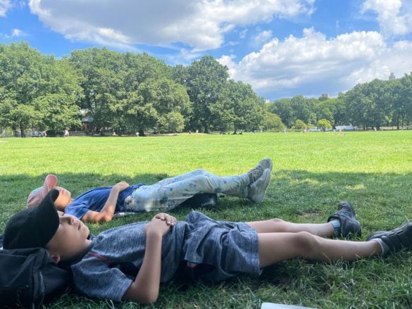  子どもたちと教育旅行でアメリカ・ニューヨークを訪れたときの写真