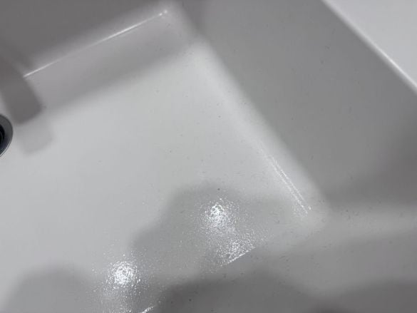 汚れていた洗面ボウル