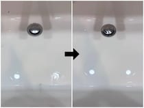 「もっと早く知りたかった！」汚れた洗面台が…手で触らず1分でピッカピカ！ 年末に試してよかった“もう手放せないクリーナー”