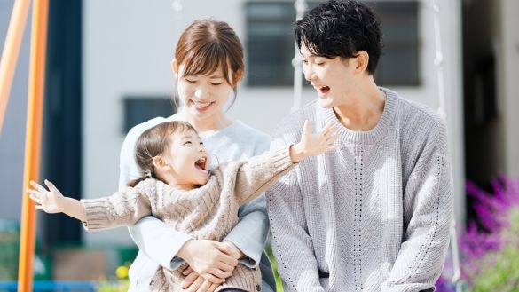 笑顔な家族