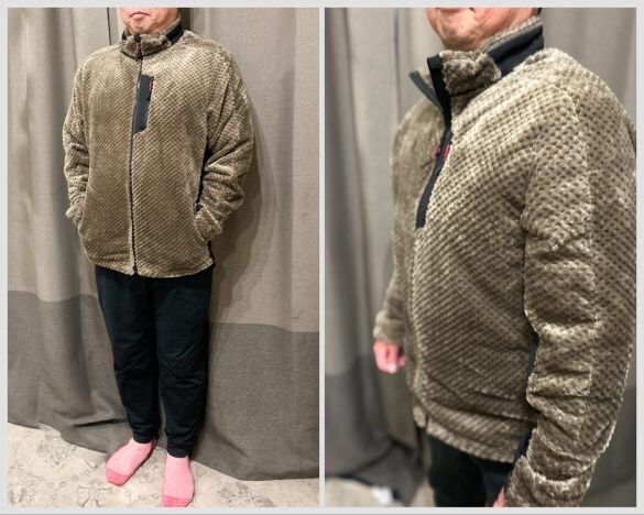 キムタク着用と同じワークマン「1900円激安フリース」を夫に着せてみたら…がっかりポイントも正直レビュー