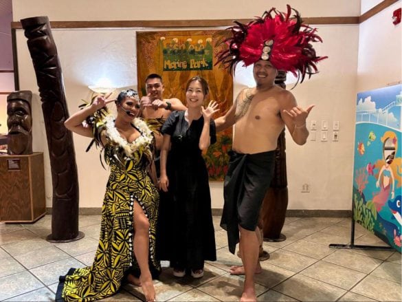  フィッシュアイ・マリンパークにて