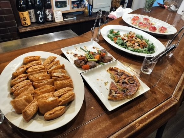  お食事の一部。いっぱい食べました