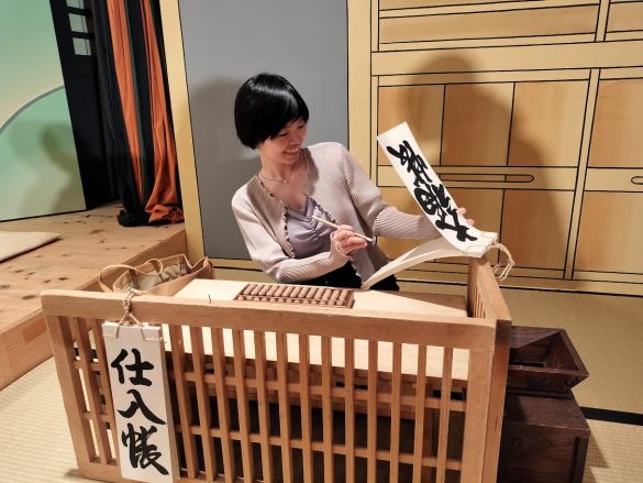  歌舞伎座ギャラリーにて。本物の小道具で写真が撮れました！