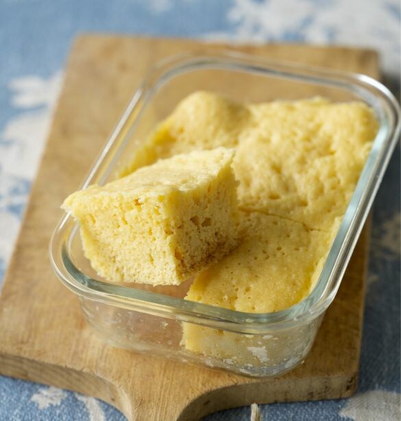 レンジ5分で完成！ ふわふわ「チーズ蒸しパン」は耐熱容器でまぜるだけ！