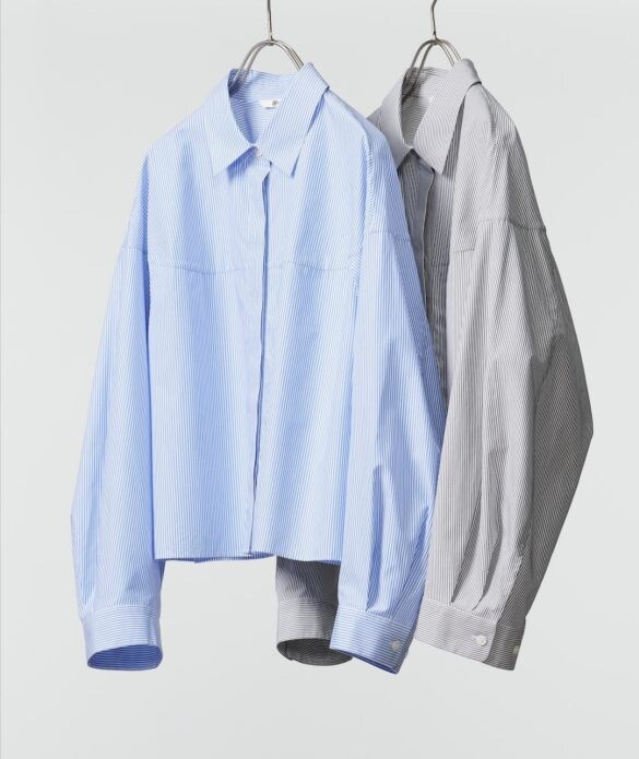 コットンコクーンシャツ/ストライプ