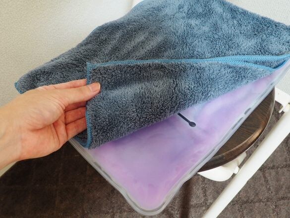 保冷剤マット　パープル９