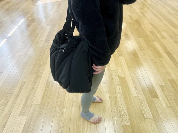 肩掛けしてみると