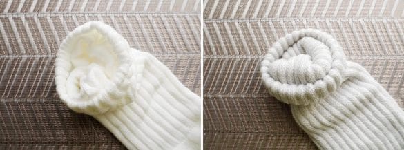  左：ユニクロ、右：ダイソー