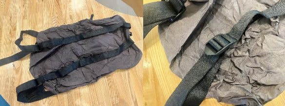 ダイソー　『Standard Products(スタンダードプロダクツ)』の折りたたみリュック