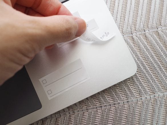 無印良品　ミシン目入りロール付箋紙