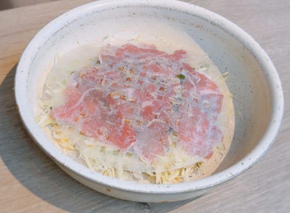 シンプル腸活お好み焼き･作り方②