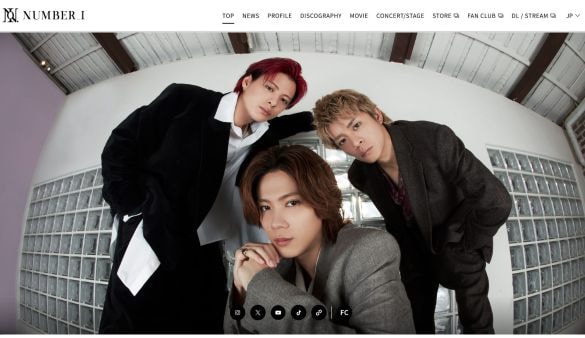  画像：Number_i オフィシャルサイトより