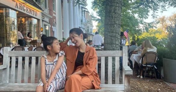 大木優紀さんと娘さん