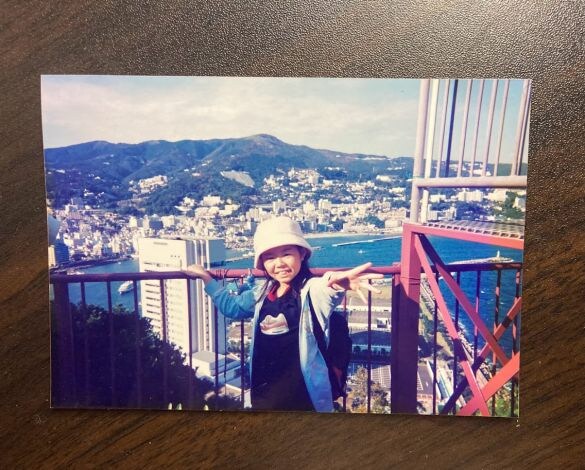  熱海にて。これでも小学5年生とかです