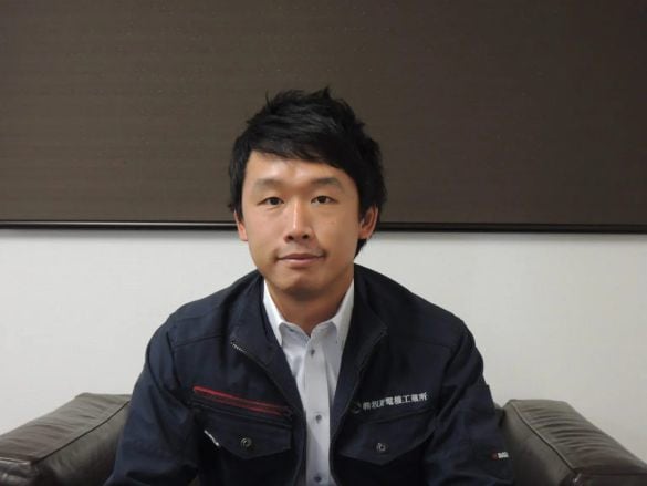  坂野電機工業所・代表取締役社長の坂野恭介さん