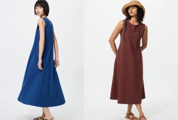  ユニクロ「ウルトラストレッチエアリズムワンピース/ノースリーブ」（公式サイトより）