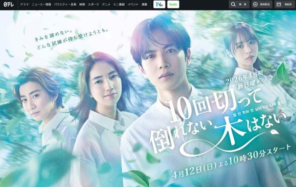  画像：『10回切って倒れない木はない』（日本テレビ系）