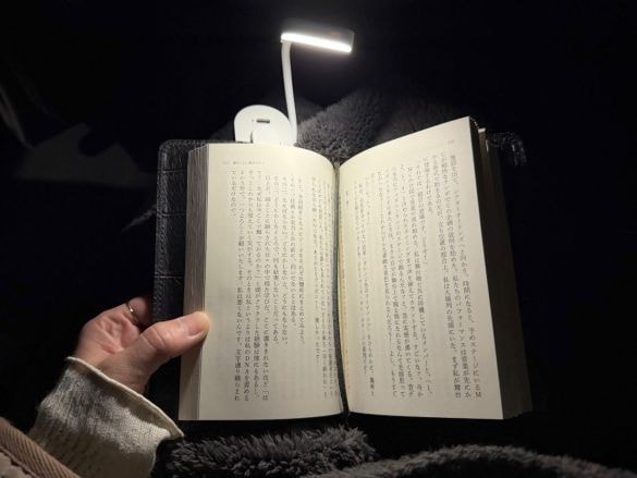 3COINS「コンパクトLEDブックライト」