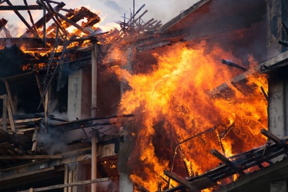 おじいさんの家が火事になる