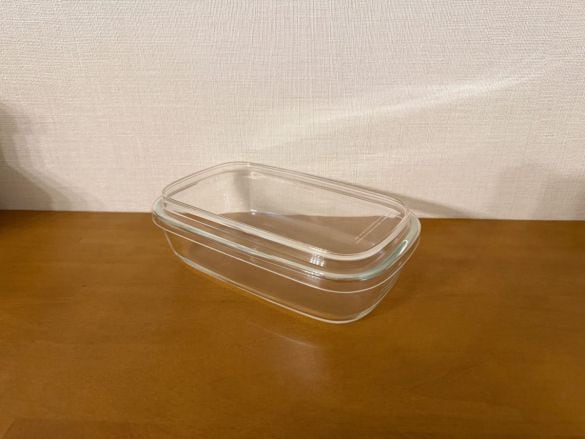 蓋をしたままレンジで使える 耐熱ガラス容器