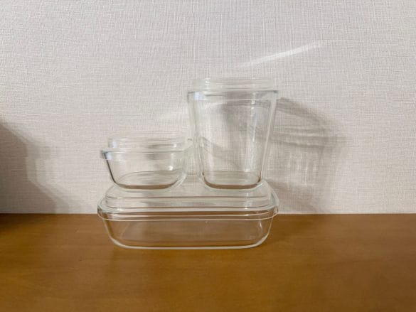 蓋をしたままレンジで使える 耐熱ガラス容器