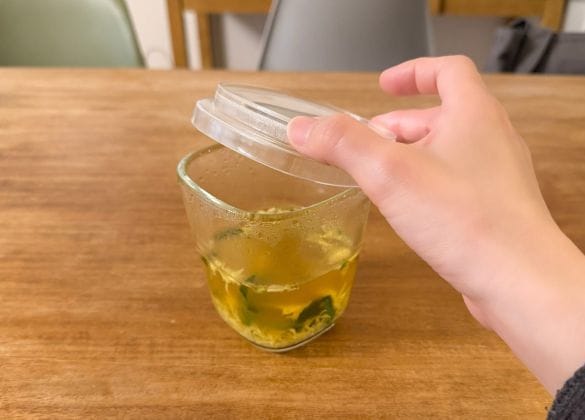 蓋をしたままレンジで使える 耐熱ガラス容器