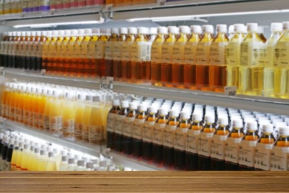 ペットボトルの陳列棚