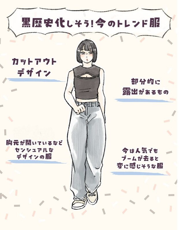 黒歴史化しそうな服