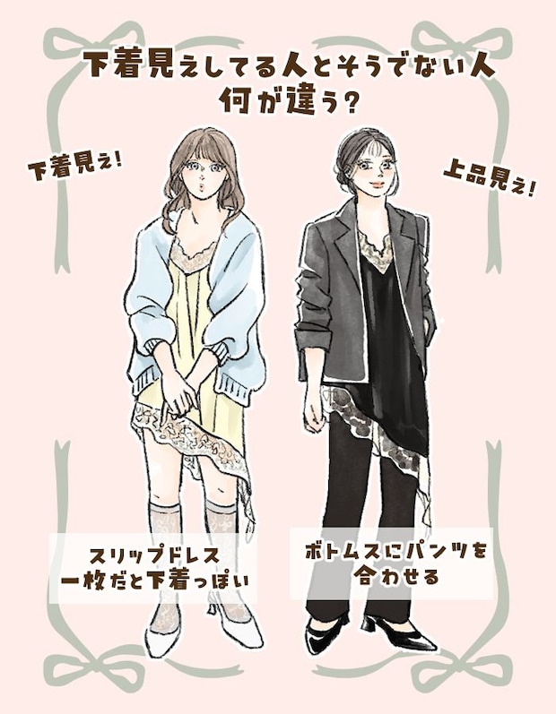 流行　スリップドレス