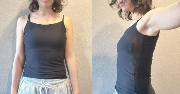  比較的、脇高設計なのでフィット感はしっかりあります