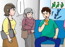 優先席で“足を広げて座る若者”、誰も注意できずにいたら…中年男性の“追い込み方”が強すぎた
