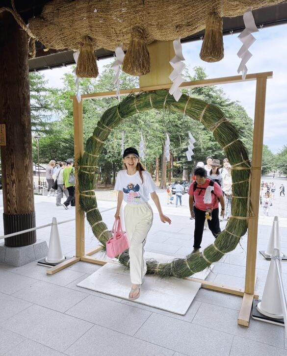  北海道神宮で茅の輪くぐり
