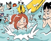 プールデートでビキニが流され大ピンチ！カップルがとった行動は／恋愛人気記事BEST