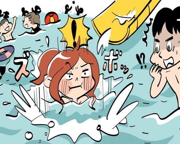 プールデートでビキニが流され大ピンチ！カップルがとった行動は／恋愛人気記事BEST
