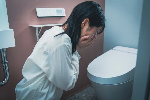 トイレにいる女性