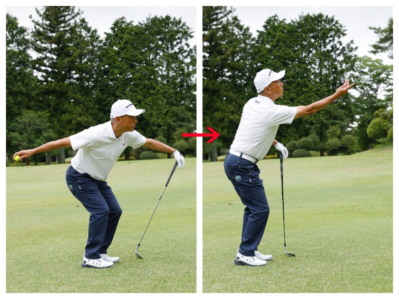 どっちの打ち方が方向が出やすい？ピンに向かって転がるアプローチを解説