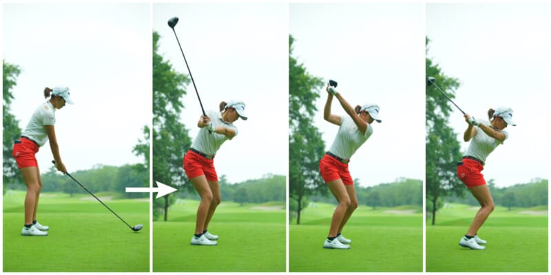 原英莉花のドライバースイングを解説！女子プロが教えます　