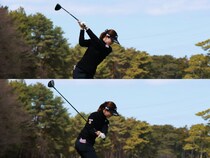 青木香奈子のスイングを解説！クラブに強烈に負荷をかける