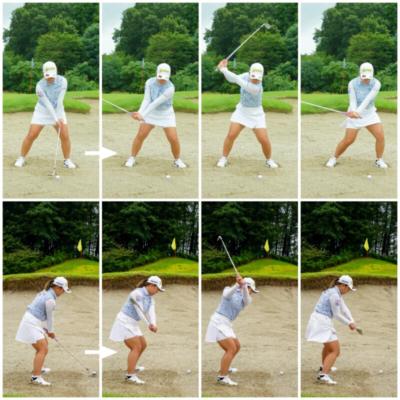 女子プロのバンカーショットを解説!一発脱出できる秘密とは?