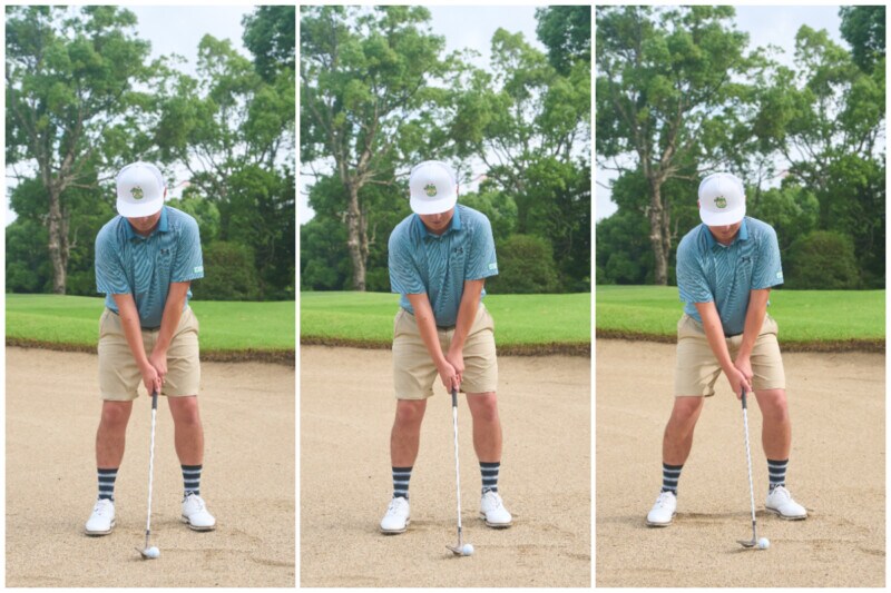 フェースの開き具合で距離を調節！バンカーの上級者テクニック