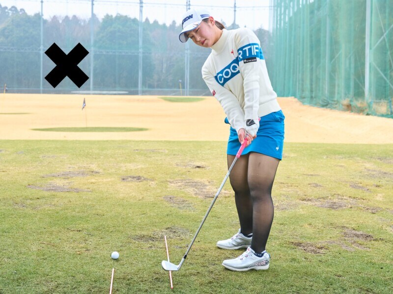 アイアンの方向性を すぐに上げるコツ!「目線が重要」と女子プロ