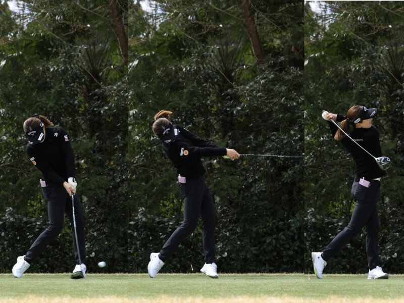 女子プロ3人の飛ばしメカニズムを解説！クラブを「走らせて飛ばす」