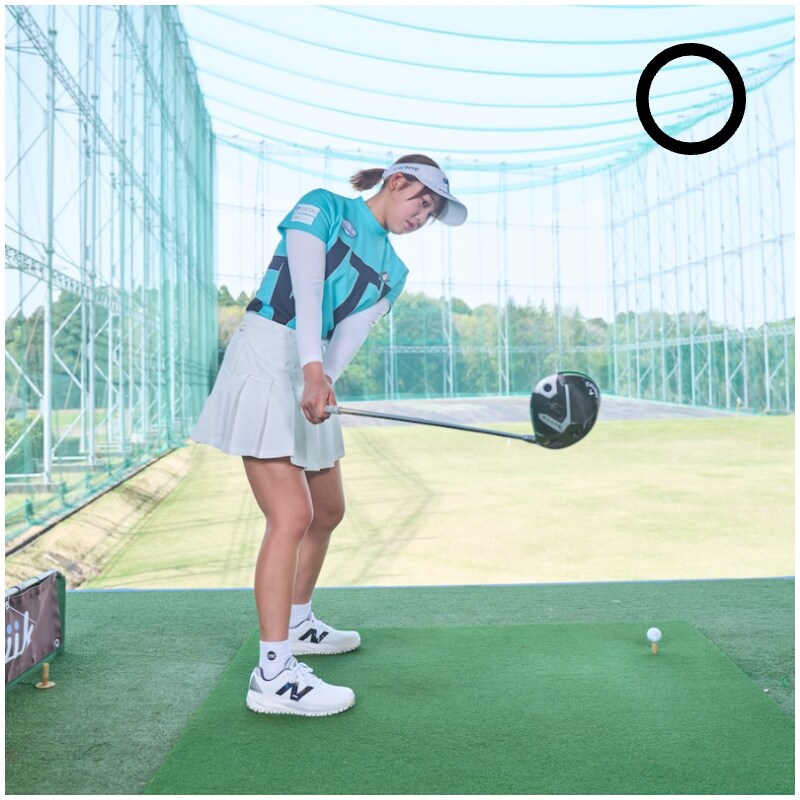 女子プロが教えるヘッドが走るコツ!腕とクラブを鞭のように使う