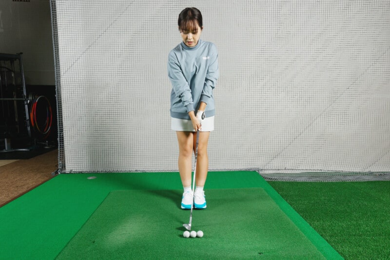 ピンに寄せるアプローチを女子プロが解説!ラウンド前に絶対やるべき簡単ドリル