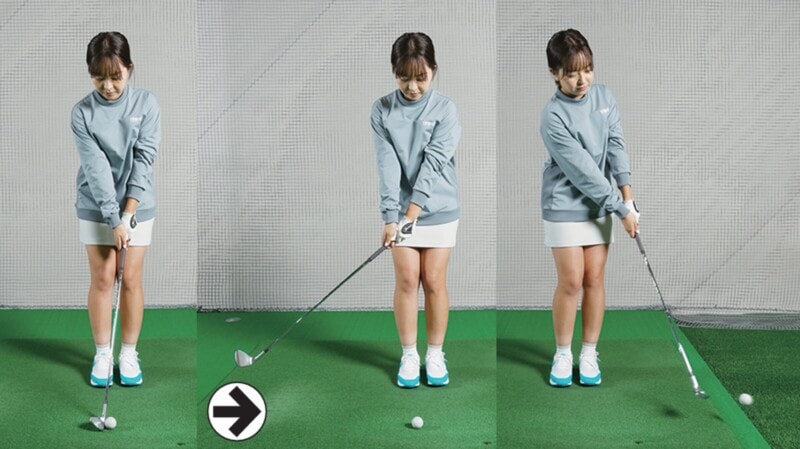 ピンに寄せるアプローチを女子プロが解説!ラウンド前に絶対やるべき簡単ドリル