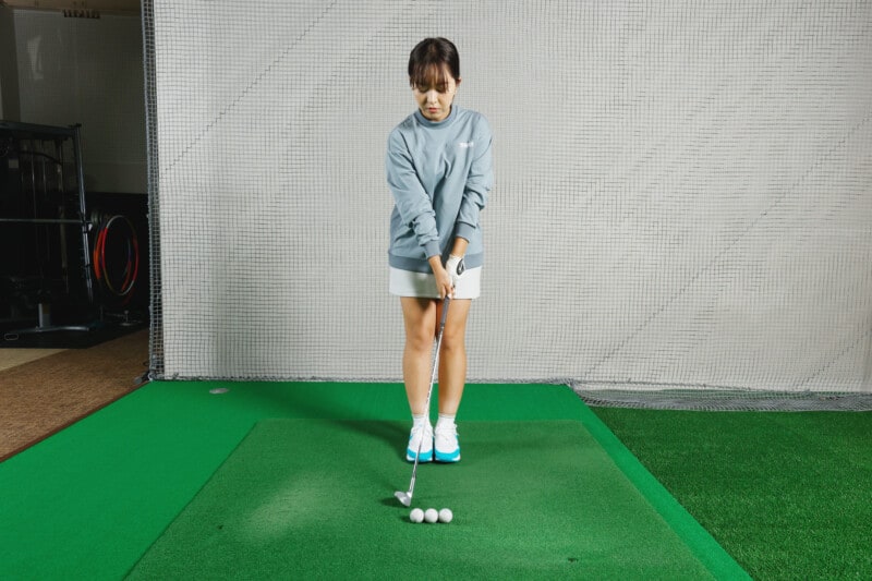 ピンに寄せるアプローチを女子プロが解説!ラウンド前に絶対やるべき簡単ドリル