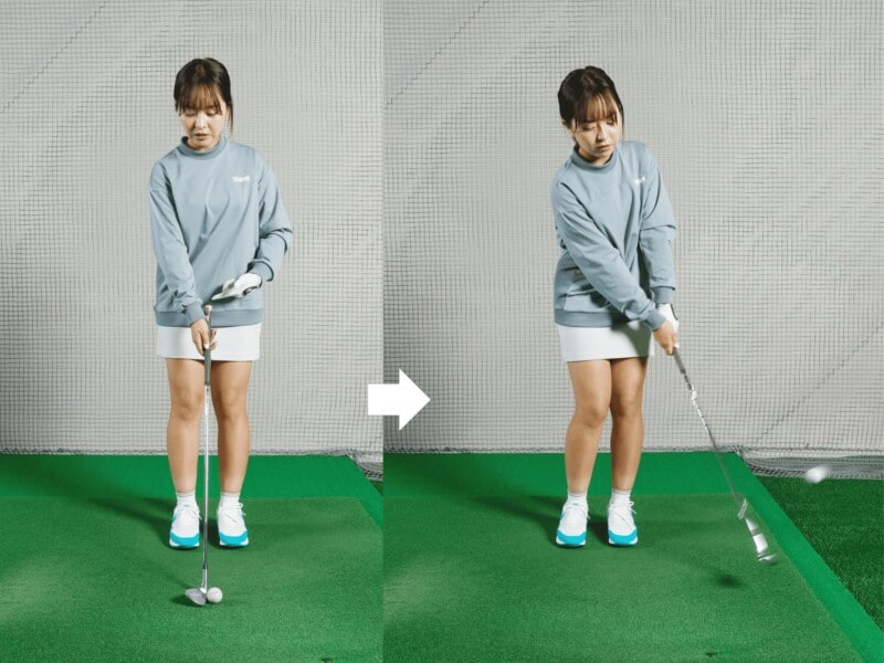 ピンに寄せるアプローチを女子プロが解説!ラウンド前に絶対やるべき簡単ドリル