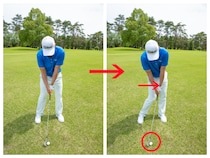 60~70ヤードの距離から確実にグリーンに乗せるには？左手を長く使うイメージが重要