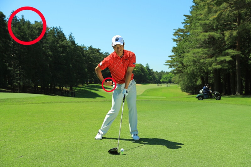 風に負けない「重い球」を打つ方法!右腰でボールに押し込む